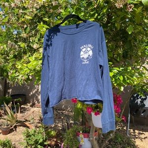 Brandy Melville Navy Malibu Cove Monkey Island Top